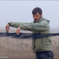 Установка сетей для ловли птиц